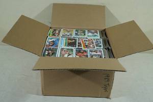 Large Box of 1989 Topps Football Cards
