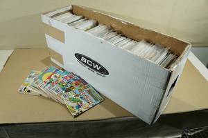 Long Box of Comic Books