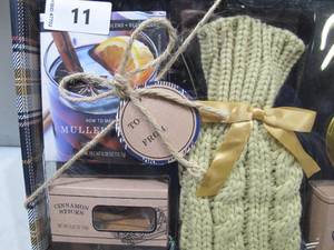 lot 12 image: NEW The Mulled Wine Kit Hot Drink Cocktail Set w Mugs, Spices, and More
