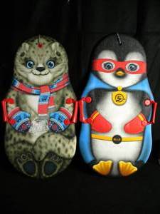 lot 130 image: Brand New Snow Buddies Kiddy Sleds Set of Two