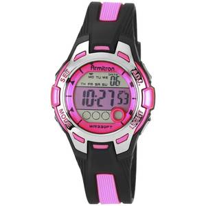 lot 147 image: Brand New Armitron Ladies Pink Resin Chronograph Watch