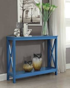 lot 34 image: Brand New Convenience Concepts Oxford Console Table - Blue