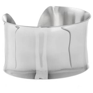 lot 59 image: Brand New Stainless Steel Polished Cuff Bangle Bracelet