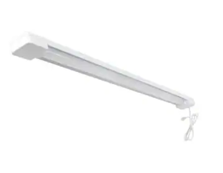 Commercial Electric 3 ft. 1-Light 30-Watt Integrated LED White Utility Shop Light with Power Cord Pallet of 4 Cases