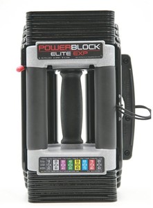 Set of Two PowerBlock Elite EXP Stage 1 Adjustable 5-50 lbs. Dumbbells