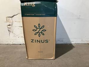 ZINUS 12 Inch Cloud CertiPUR-US Certified King Size Memory Foam Bed-in-a-Box Mattress