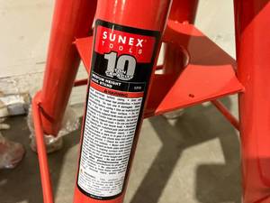 Sunex Tools Pair of Two 10-Ton Medium Height Pin Type Jack Stands