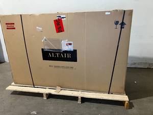 Altair Wildy 60 in. W x 22 in. D x 34 in. H Bath Vanity in Washed Oak with Grain White Composite Stone Top