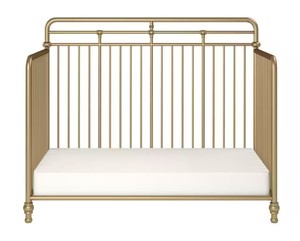 Little Seeds Monarch Hill Hawken Gold Metal 3 in 1 Convertible Crib