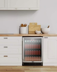 Galanz Stainless Steel 172 Cans Built in Beverage Refrigerator with Digital Temperature Control