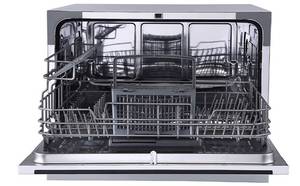 Farberware Professional White Compact Portable Countertop Dishwasher with 6 Place Settings and Silverware Basket