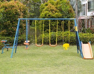 FUNTIGO Complete Kids Metal Swing Set