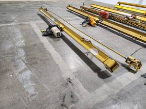 Coffing 12-Ton 12-hp 3-Phase Overhead Crane Chain Hoist with Contrx Industries 16 12-Ton Beam