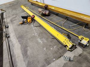 Harrington LR39366 12-Ton 3-Phase Electric Chain Hoist with 16 12-Ton Beam