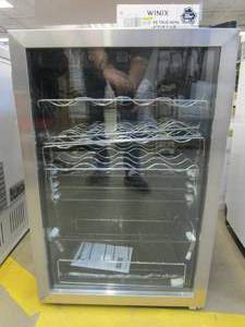 lot 519 image: Vissani 4.3 Cu. ft. Wine and Beverage Cooler in Stainless Steel (DENT ON BOTTOM RIGHT HAND SIDE)