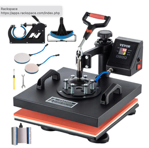 lot 557 image: VEVOR 15 in. x 15 in. Heat Press Machine ETLFCC Certificated 6 in 1 Combo Swing Away T-shirt Sublimation Transfer Printer