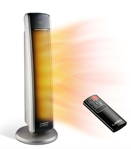 lot 583 image: Lasko Tall Tower 1500-Watt Electric Ceramic Oscillating Space Heater with Digital Display and Remote Control (OPEN BOX)