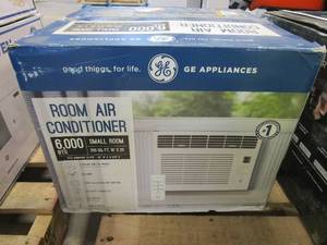lot 541 image: GE 6,000 BTU 115-Volt Window Air Conditioner for Bedroom or 250 sq. ft. Rooms in White with Remote, Included Install Kit (APPEARS TO NOT BE OPENED)
