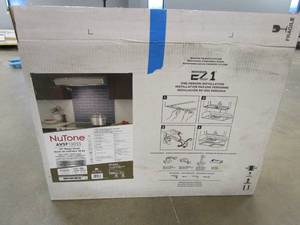 lot 569 image: Broan-NuTone Mantra AVSF1 30 in. 375 Max Blower CFM Convertible Under-Cabinet Range Hood with Light in Stainless Steel (OPEN BOX)