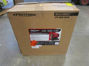 lot 581 image: Pro Temp 80,000 BTU Radiant KeroseneDiesel Space Heater with Silent Drive (OPEN BOX)