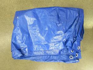 lot 594 image: Everbilt 16 ft. x 20 ft. Blue Medium Duty Tarp (NOT IN PACKAGING)