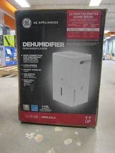 lot 623 image: GE 50 pt. Dehumidifier with Built-in Pump for Basement, Garage or Wet Rooms up to 4500 sq. ft. in Grey, ENERGY STAR (OPEN BOX)