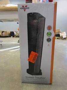 lot 662 image: Vornado TH1 20 in. 1500 Watts V-Flow Whole Room Tower Heater (OPEN BOX)