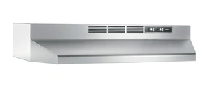 lot 726 image: Broan-NuTone RL6200 Series 24 in. Ductless Under Cabinet Range Hood with Light in Stainless Steel (OPEN BOX)
