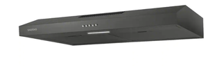 lot 733 image: Yardreeze 30 in. 230 CFM Convertible Over Stove DuctedDuctless Under Cabinet with Light Range Hood DuctedDuctless Hood in Black (OPEN BOX)