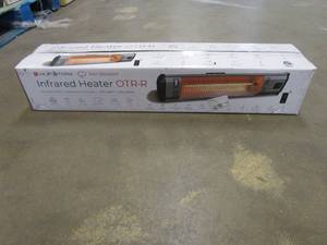 lot 683 image: Heat Storm Tradesman 1,500-Watt Electric Outdoor Infrared Quartz Portable Space Heater with WallCeiling Mount and Remote (OPEN BOX)