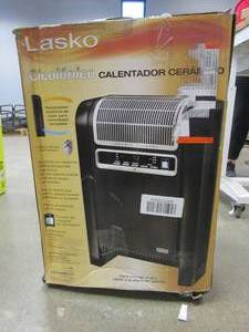 lot 778 image: Lasko Cyclonic 1500-Watt Electric Ceramic Space Heater with Remote Control (OPEN BOX)