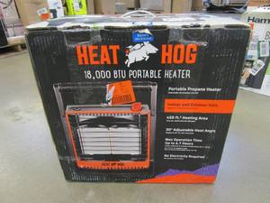 lot 781 image: HEAT HOG 18,000 BTU Radiant Portable Propane Heater (OPEN BOX)