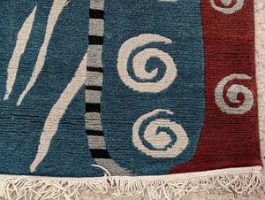 lot 61 image: Colorful Quality Wool Area Rug