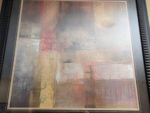 lot 63 image: Framed Abstract Print