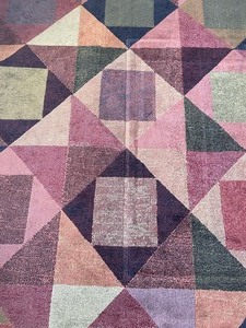 lot 20 image: Colorful Geometric Area Rug