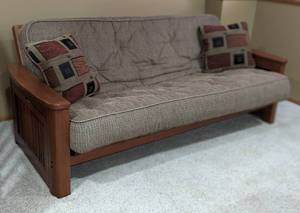 lot 2 image: Mission Style Futon