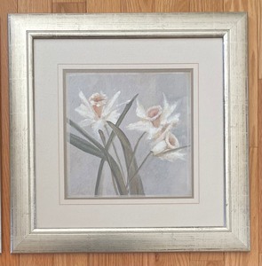 lot 32 image: Sensational Silver Framed Floral Prints