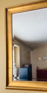 lot 36 image: Large Gold Colored Framed Mirror