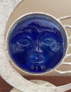 lot 44 image: Sun and Moon Metal Candle Holder
