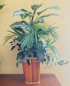 lot 80 image: 2 Fabulous Potted Faux Greenery