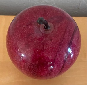 lot 97 image: Marble Apple Paperweight