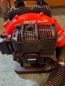 lot 142 image: Echo Harness Gas Powered Leaf Blower  Model PB-500H