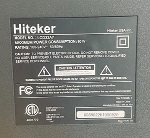 lot 111 image: Hiteker 31 Inche Monitor
