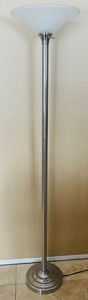 lot 125 image: Sensational Silver Floor Lamp