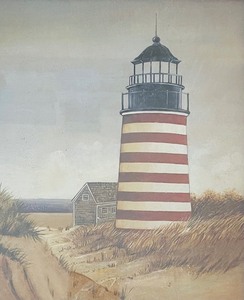 lot 128 image: Lovely Lighthouse Print