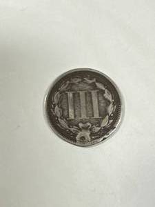 lot 28 image: 1866 Three Cent Nickel