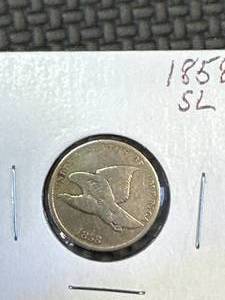 lot 35 image: 1858 Small Letter Flying Eagle Cent
