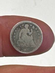 lot 39 image: Seated Liberty Half Dime