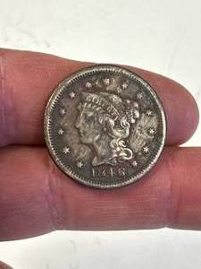 lot 42 image: 1846 One Cent Coin