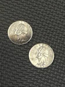 lot 58 image: Lot of 2 Silver Quarters